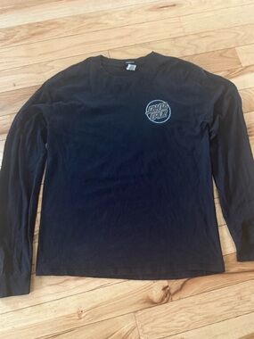 Black Santa Cruz long sleeve graphic tee Mens Medium